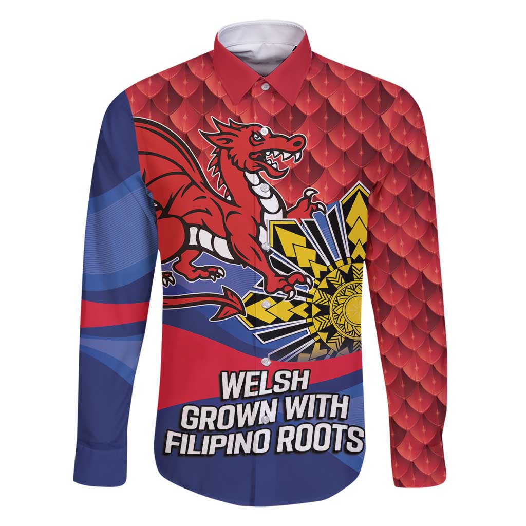Personalized Welsh Grown With Filipino Roots Family Matching Off Shoulder Maxi Dress and Hawaiian Shirt