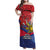Personalized Welsh Grown With Filipino Roots Family Matching Off Shoulder Maxi Dress and Hawaiian Shirt
