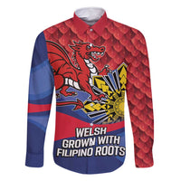 Personalized Welsh Grown With Filipino Roots Family Matching Off Shoulder Short Dress and Hawaiian Shirt