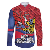Personalized Welsh Grown With Filipino Roots Family Matching Puletasi and Hawaiian Shirt