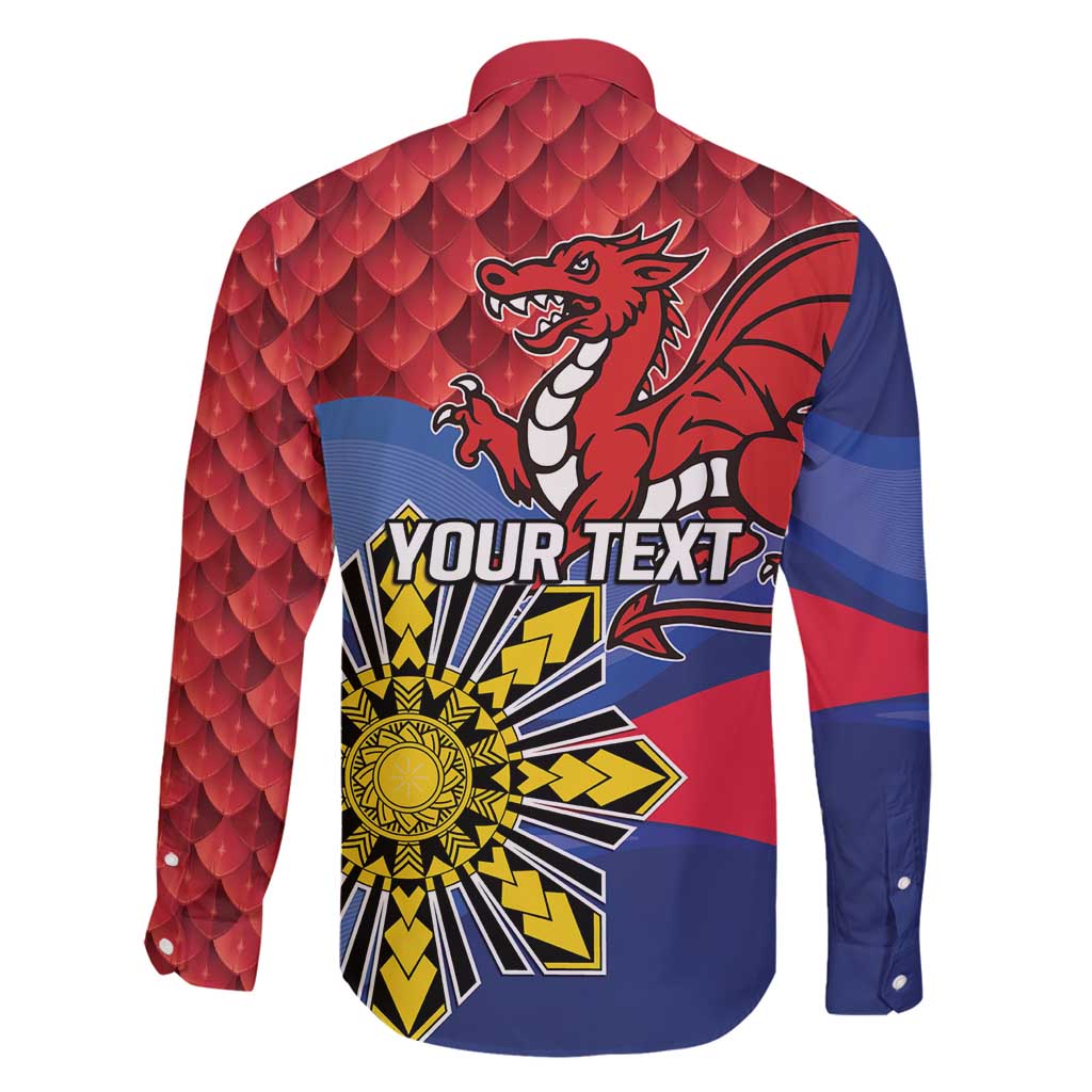 Personalized Welsh Grown With Filipino Roots Family Matching Puletasi and Hawaiian Shirt