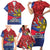 Personalized Welsh Grown With Filipino Roots Family Matching Short Sleeve Bodycon Dress and Hawaiian Shirt