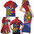 Personalized Welsh Grown With Filipino Roots Family Matching Short Sleeve Bodycon Dress and Hawaiian Shirt