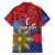Personalized Welsh Grown With Filipino Roots Family Matching Short Sleeve Bodycon Dress and Hawaiian Shirt