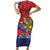 Personalized Welsh Grown With Filipino Roots Family Matching Short Sleeve Bodycon Dress and Hawaiian Shirt