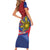 Personalized Welsh Grown With Filipino Roots Family Matching Short Sleeve Bodycon Dress and Hawaiian Shirt