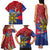 Personalized Welsh Grown With Filipino Roots Family Matching Tank Maxi Dress and Hawaiian Shirt