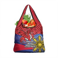 Personalized Welsh Grown With Filipino Roots Grocery Bag
