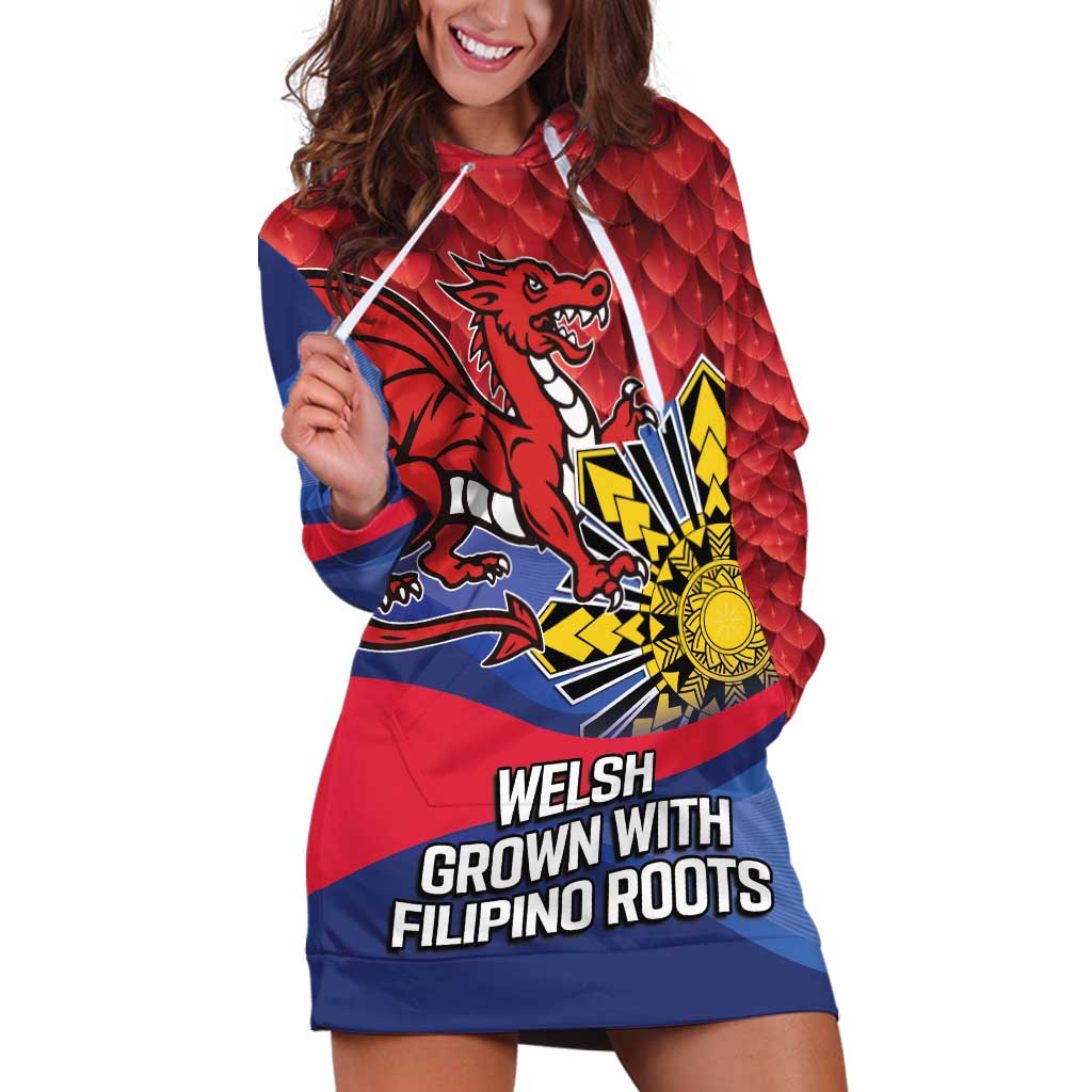 Personalized Welsh Grown With Filipino Roots Hoodie Dress