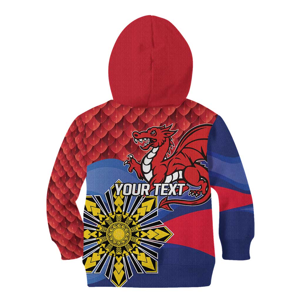 Personalized Welsh Grown With Filipino Roots Kid Hoodie