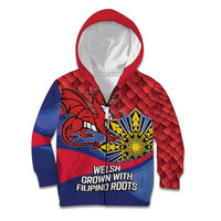 Personalized Welsh Grown With Filipino Roots Kid Hoodie