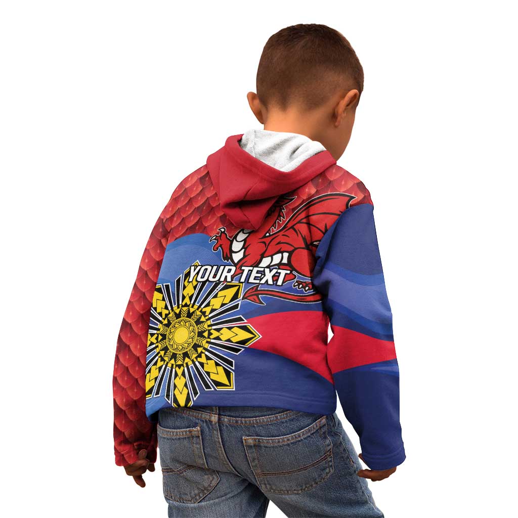 Personalized Welsh Grown With Filipino Roots Kid Hoodie