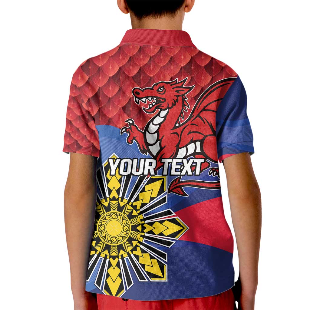Personalized Welsh Grown With Filipino Roots Kid Polo Shirt