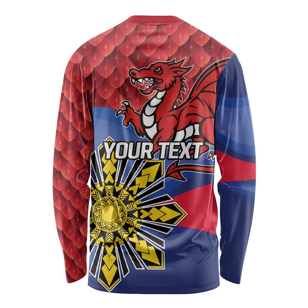 Personalized Welsh Grown With Filipino Roots Long Sleeve Shirt