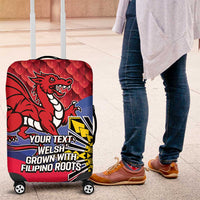 Personalized Welsh Grown With Filipino Roots Luggage Cover