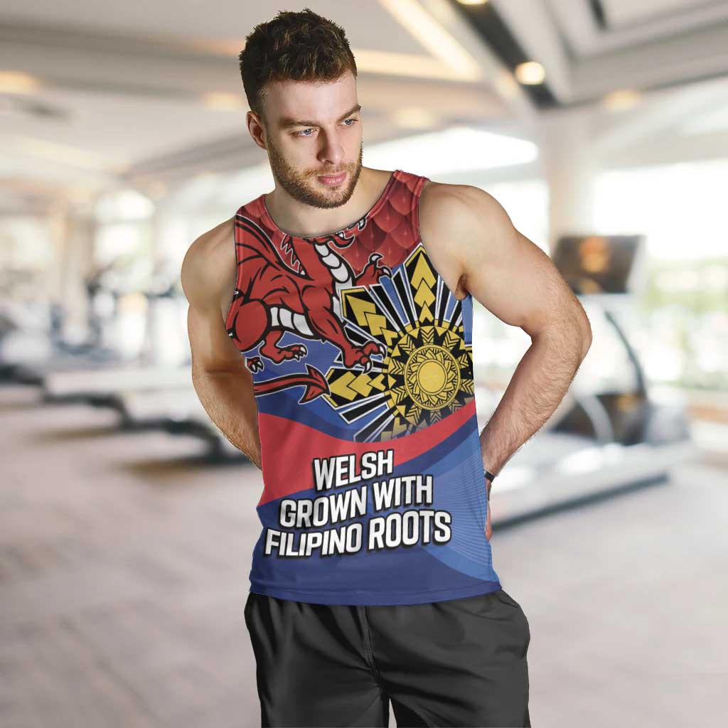Personalized Welsh Grown With Filipino Roots Men Tank Top