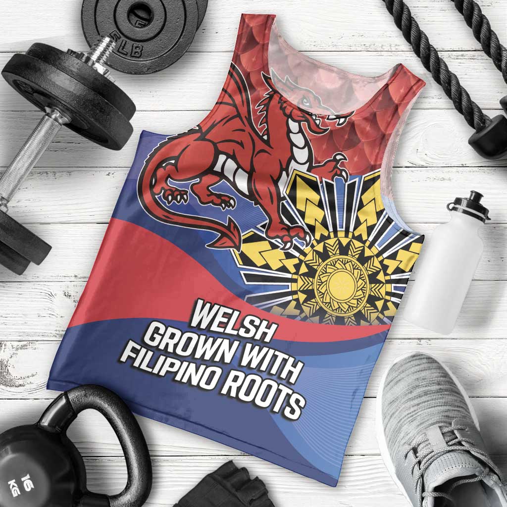 Personalized Welsh Grown With Filipino Roots Men Tank Top