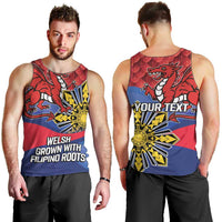 Personalized Welsh Grown With Filipino Roots Men Tank Top