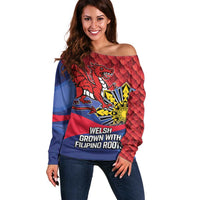 Personalized Welsh Grown With Filipino Roots Off Shoulder Sweater