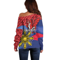 Personalized Welsh Grown With Filipino Roots Off Shoulder Sweater