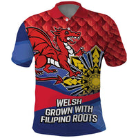 Personalized Welsh Grown With Filipino Roots Polo Shirt