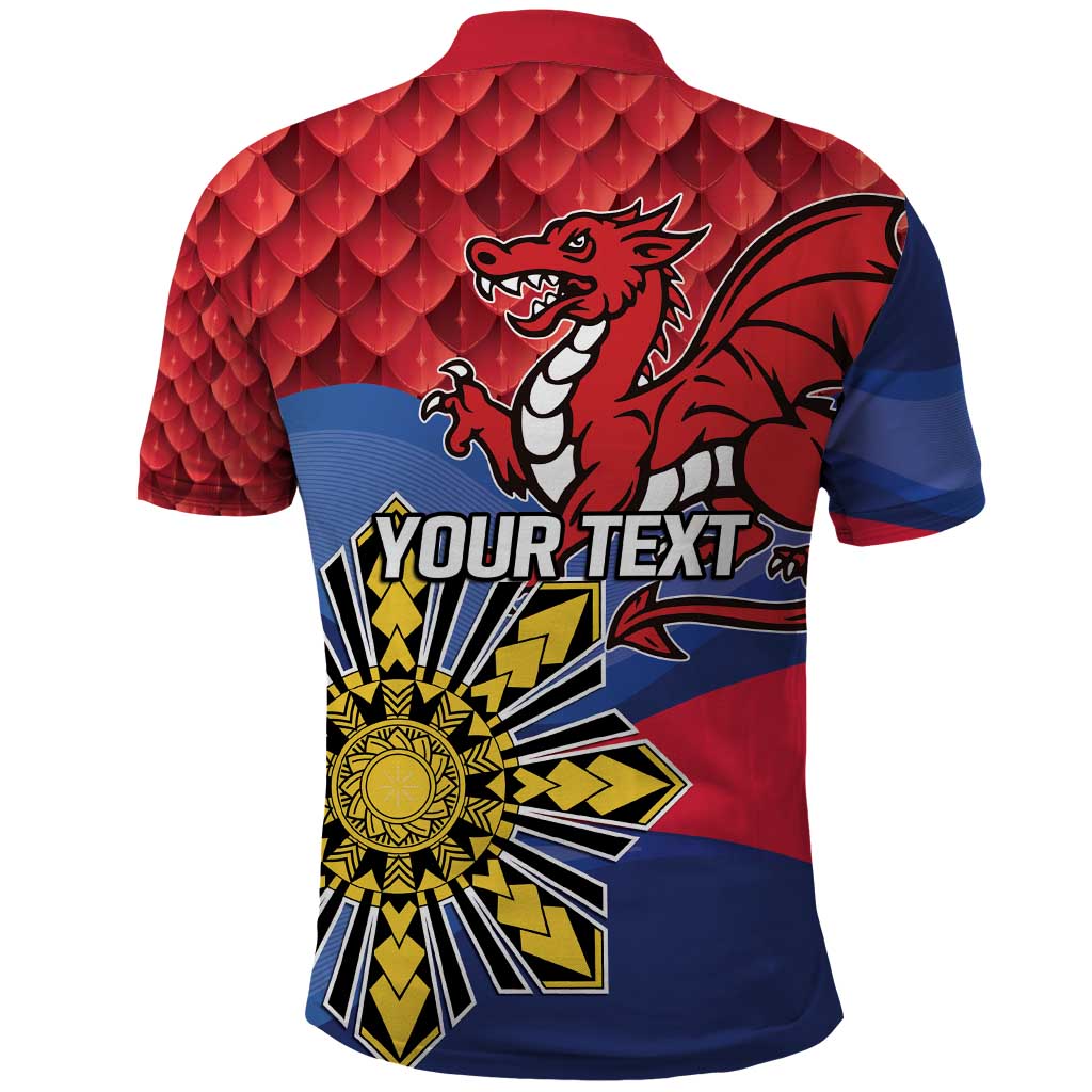 Personalized Welsh Grown With Filipino Roots Polo Shirt