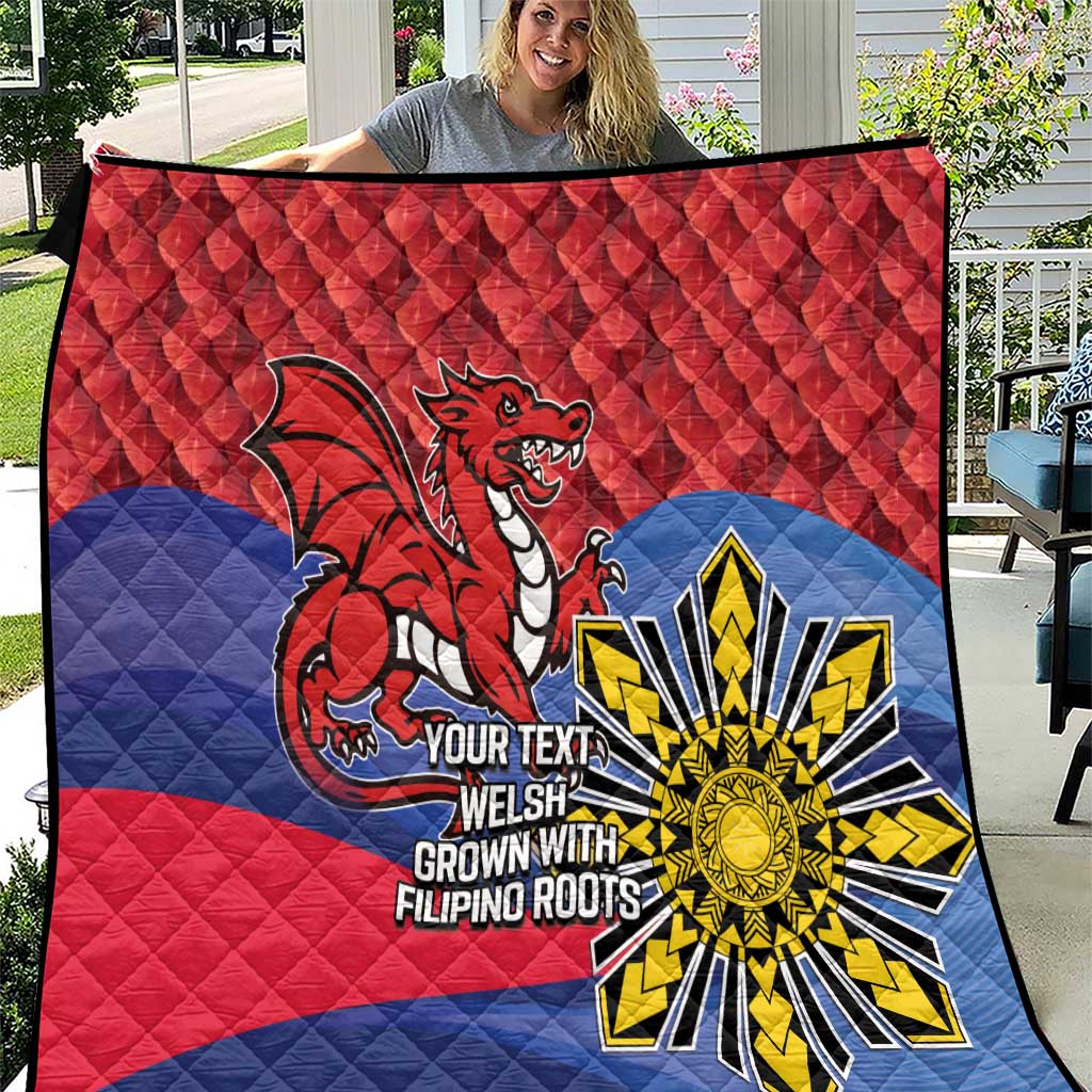 Personalized Welsh Grown With Filipino Roots Quilt