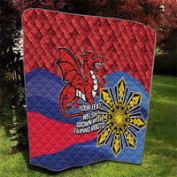 Personalized Welsh Grown With Filipino Roots Quilt
