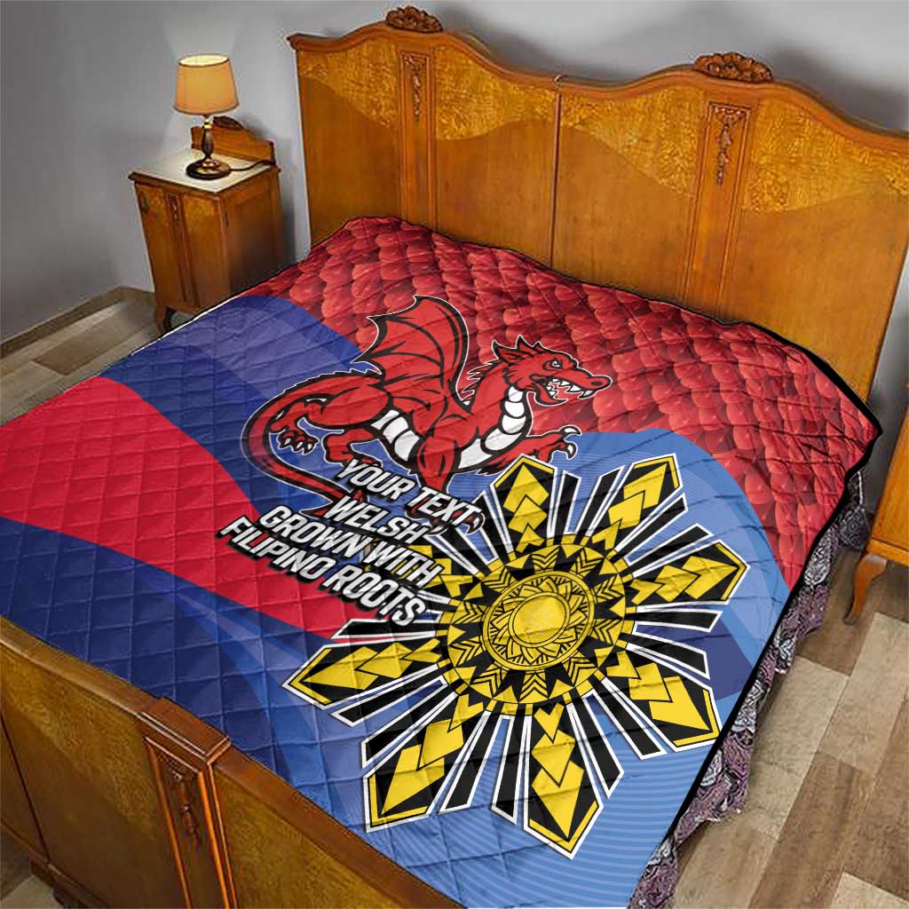 Personalized Welsh Grown With Filipino Roots Quilt
