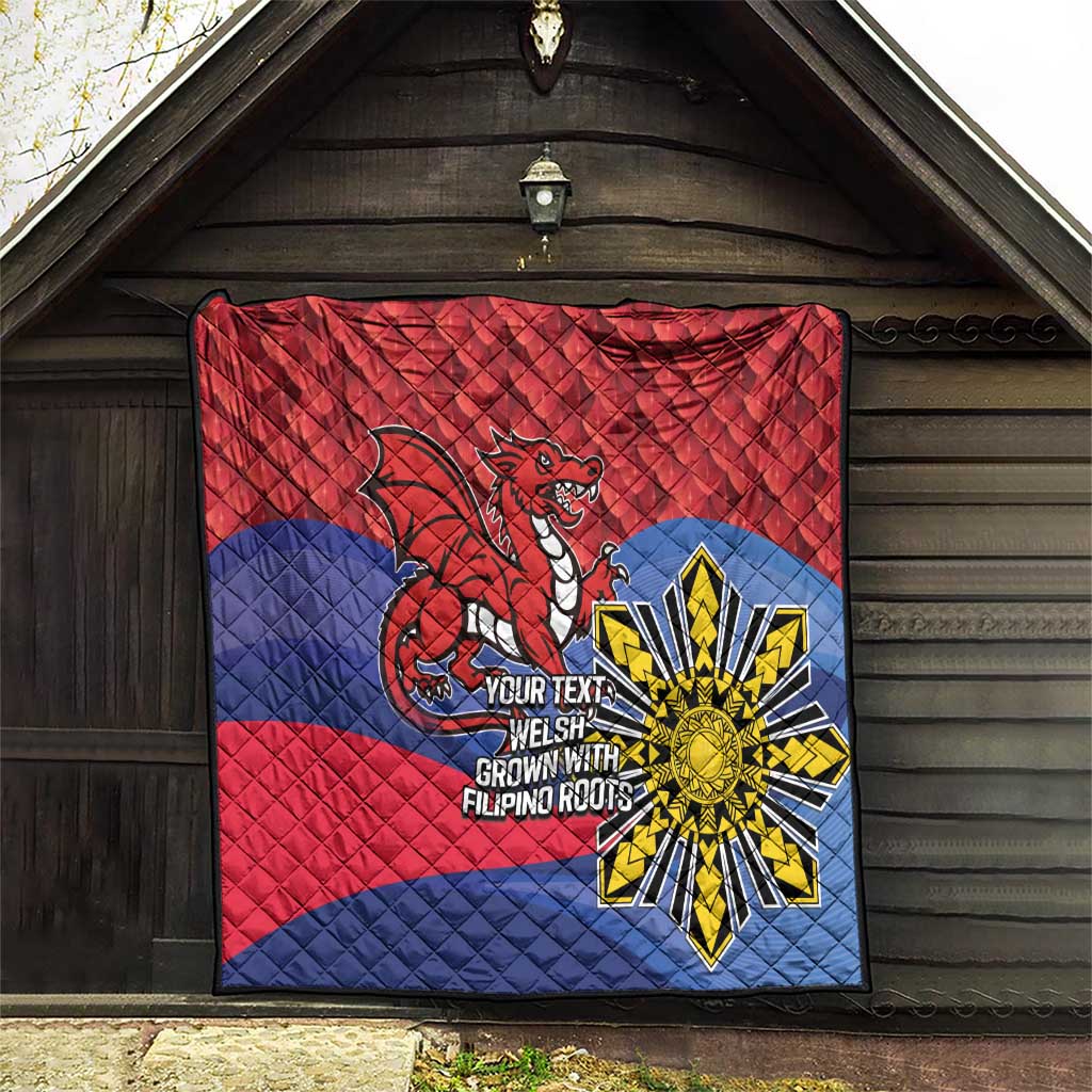 Personalized Welsh Grown With Filipino Roots Quilt
