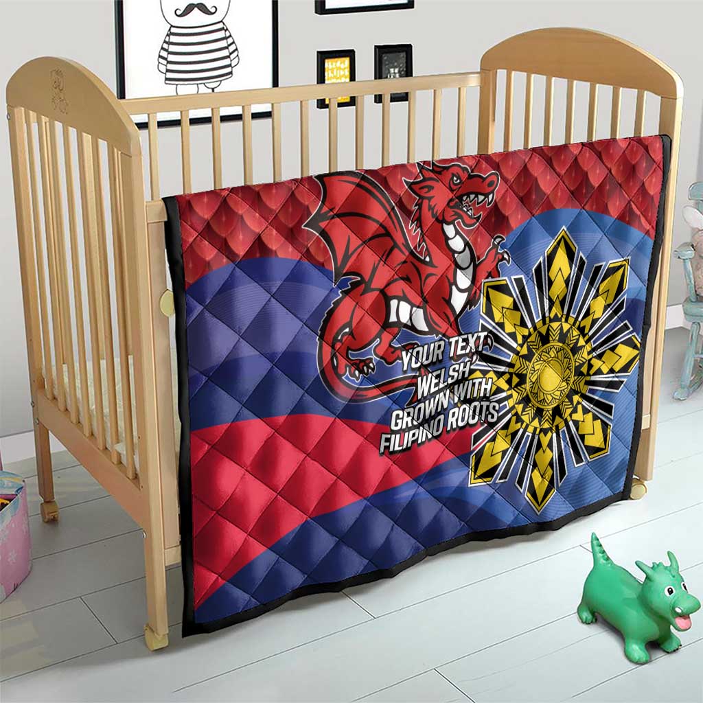 Personalized Welsh Grown With Filipino Roots Quilt