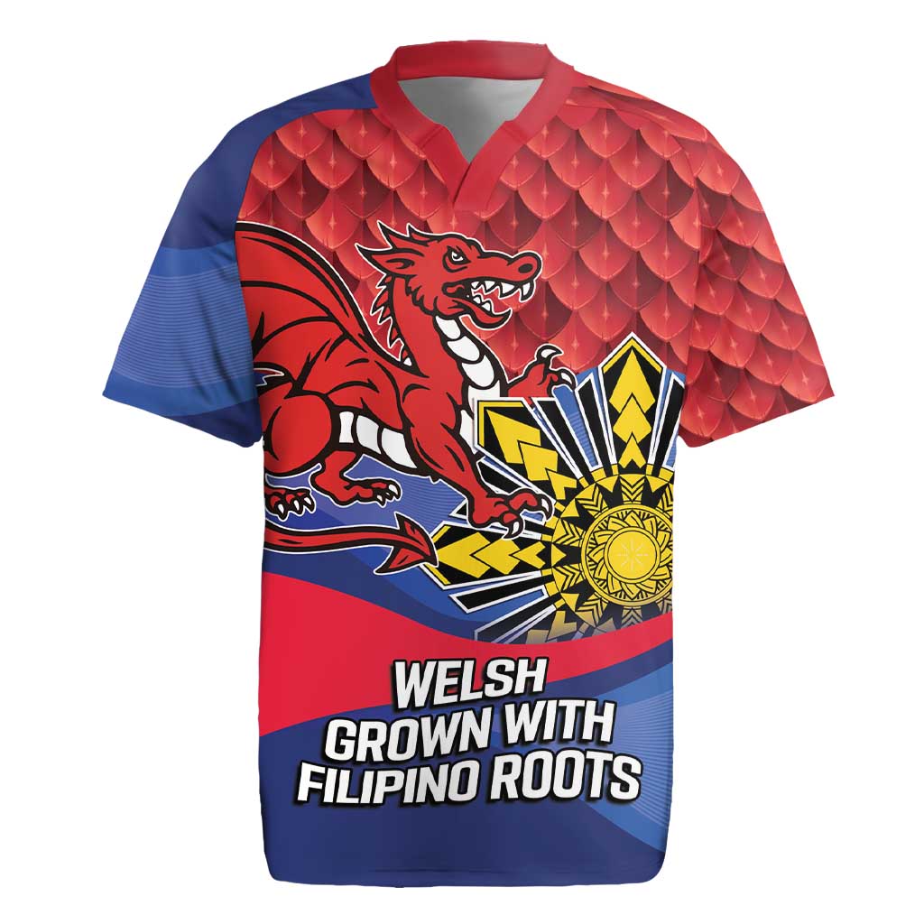 Personalized Welsh Grown With Filipino Roots Rugby Jersey
