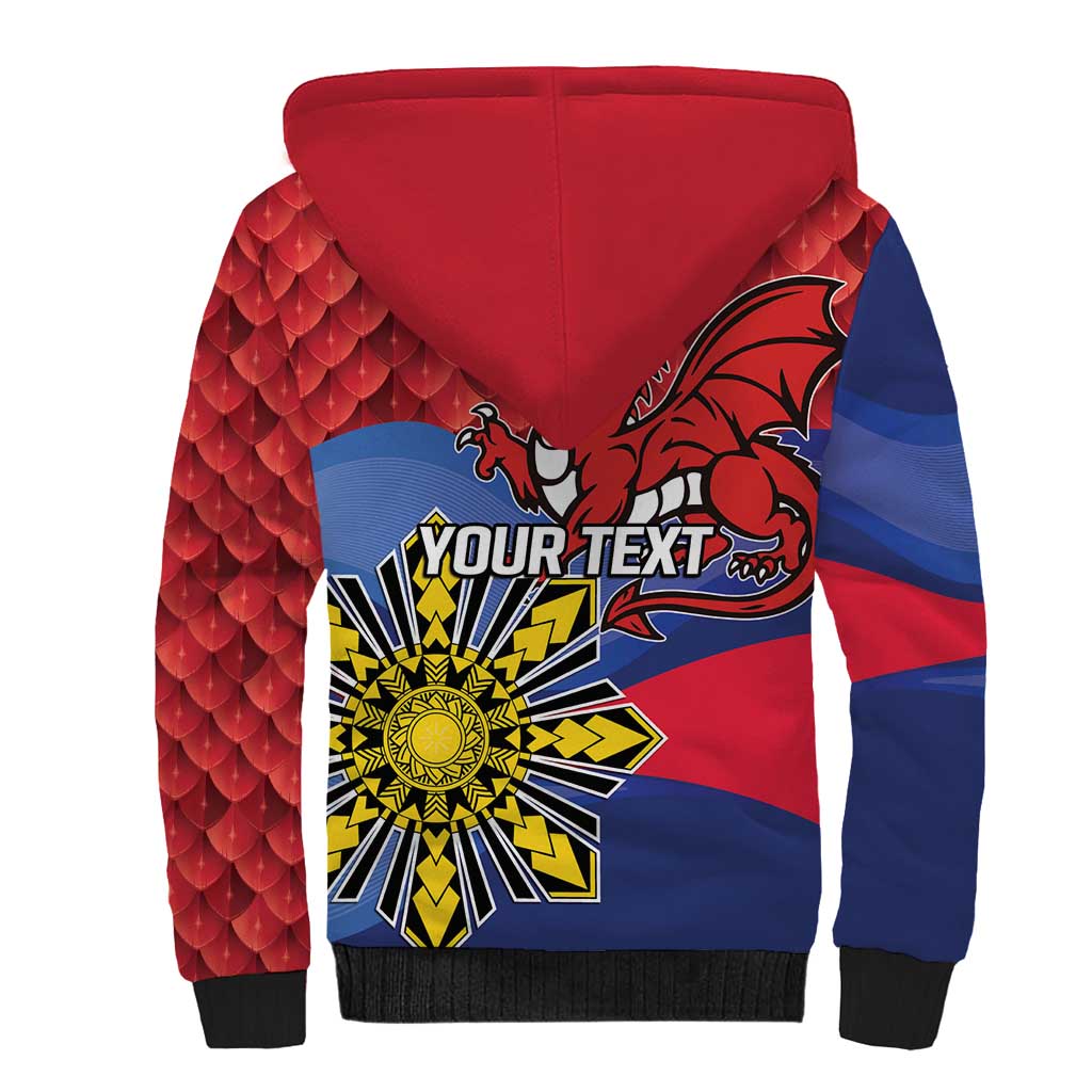 Personalized Welsh Grown With Filipino Roots Sherpa Hoodie