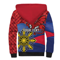 Personalized Welsh Grown With Filipino Roots Sherpa Hoodie