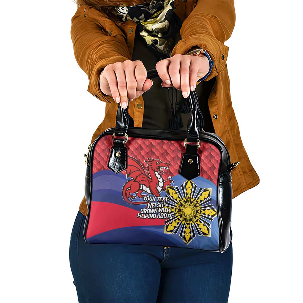Personalized Welsh Grown With Filipino Roots Shoulder Handbag