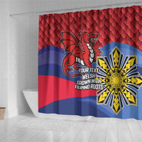 Personalized Welsh Grown With Filipino Roots Shower Curtain