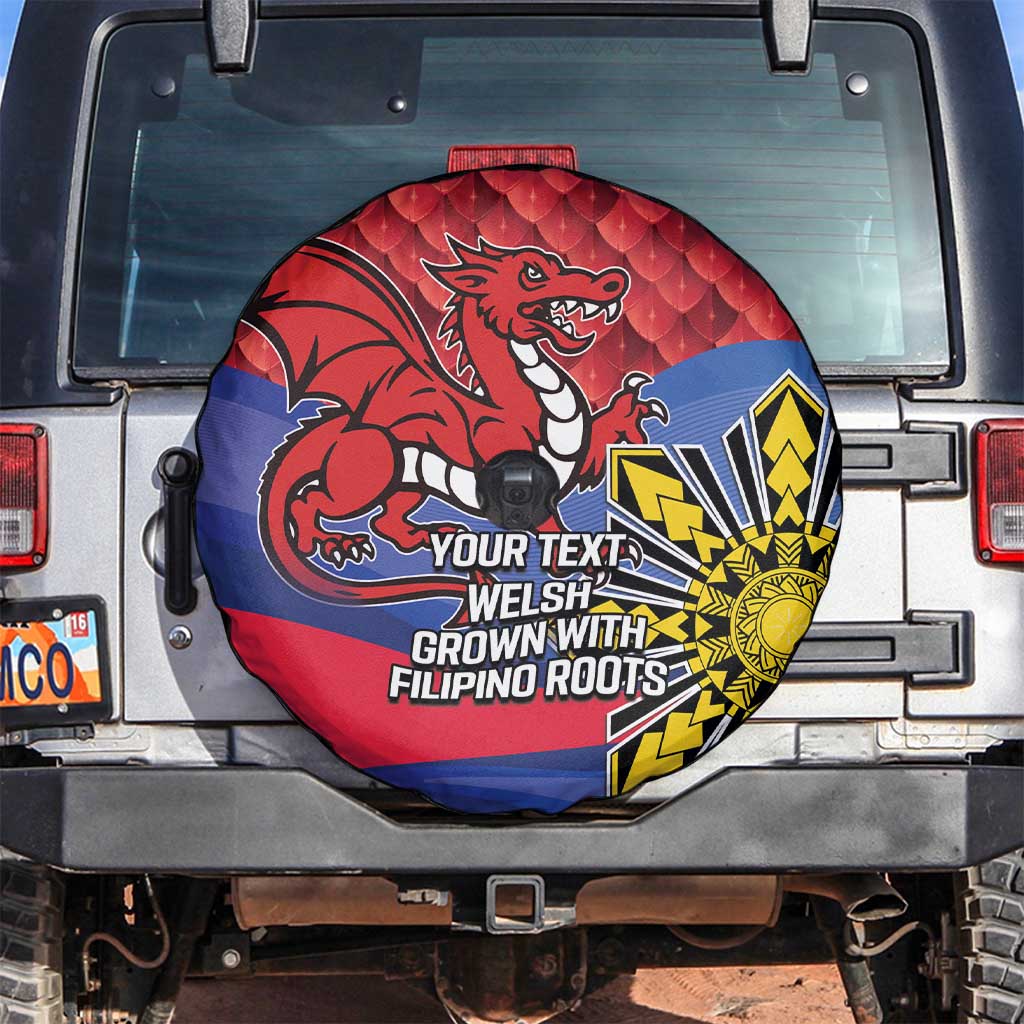 Personalized Welsh Grown With Filipino Roots Spare Tire Cover