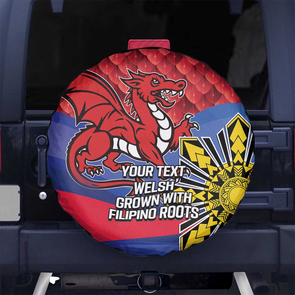 Personalized Welsh Grown With Filipino Roots Spare Tire Cover