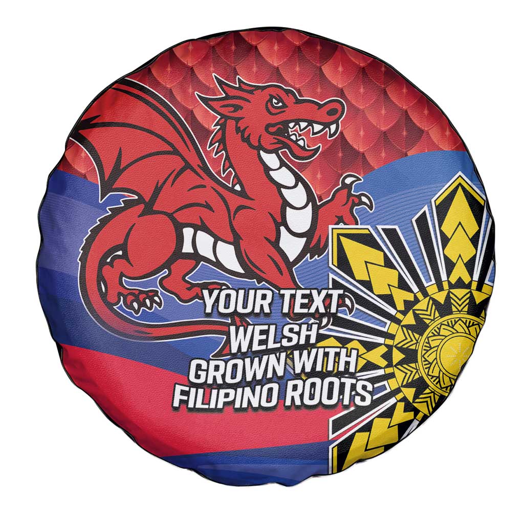 Personalized Welsh Grown With Filipino Roots Spare Tire Cover