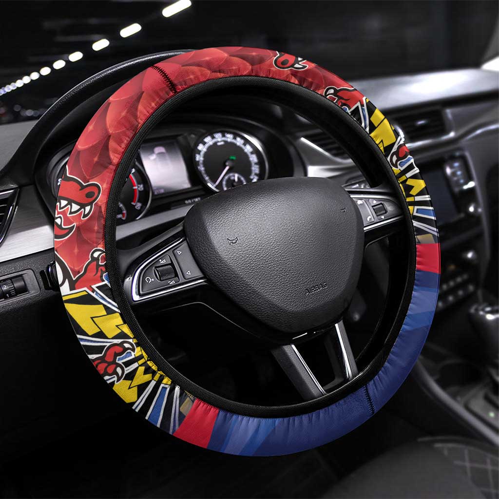 Welsh Grown With Filipino Roots Steering Wheel Cover