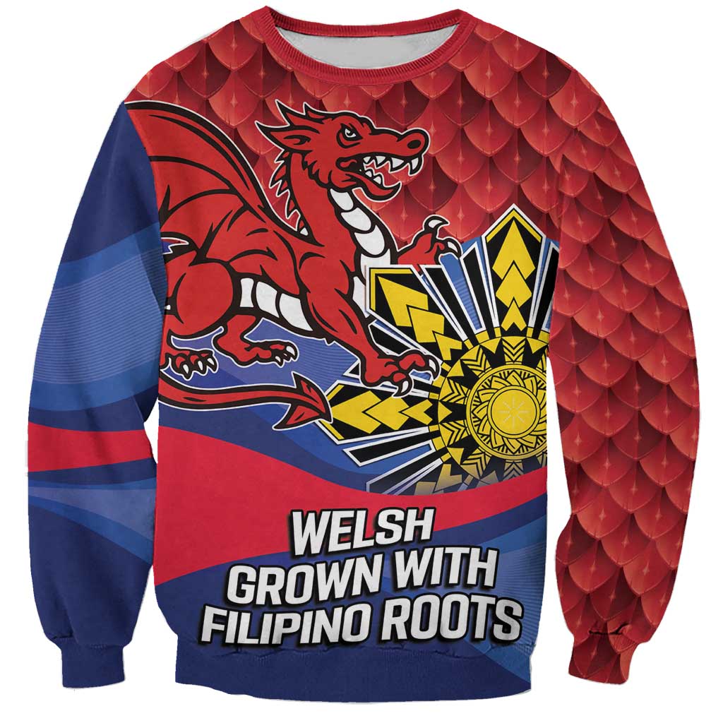 Personalized Welsh Grown With Filipino Roots Sweatshirt