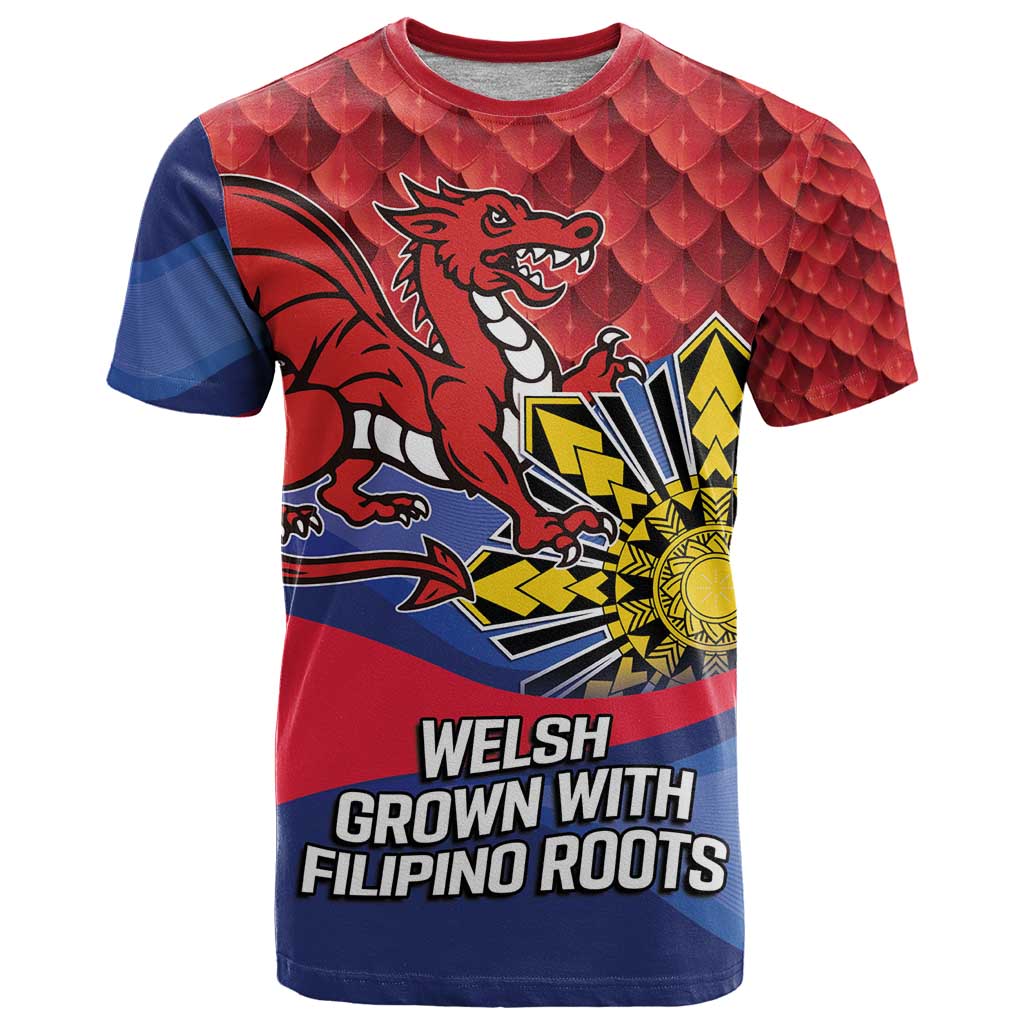 Personalized Welsh Grown With Filipino Roots T Shirt