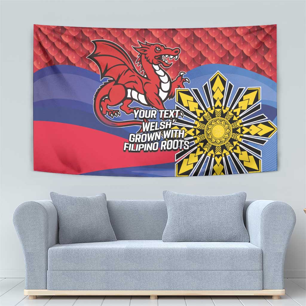 Personalized Welsh Grown With Filipino Roots Tapestry