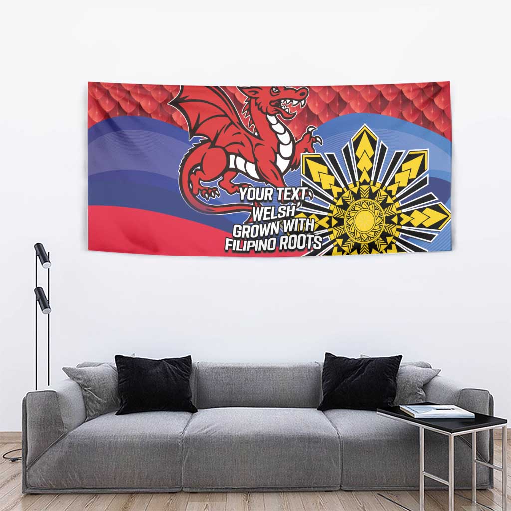 Personalized Welsh Grown With Filipino Roots Tapestry