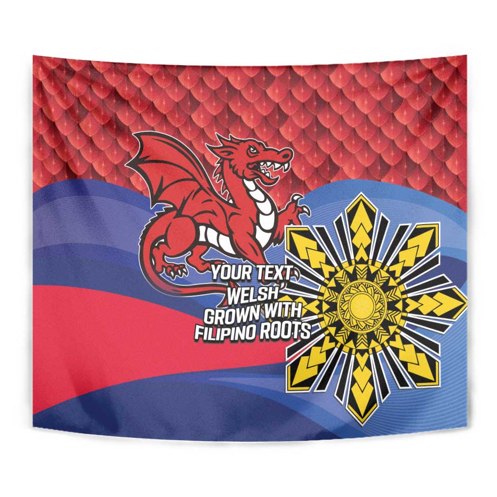 Personalized Welsh Grown With Filipino Roots Tapestry