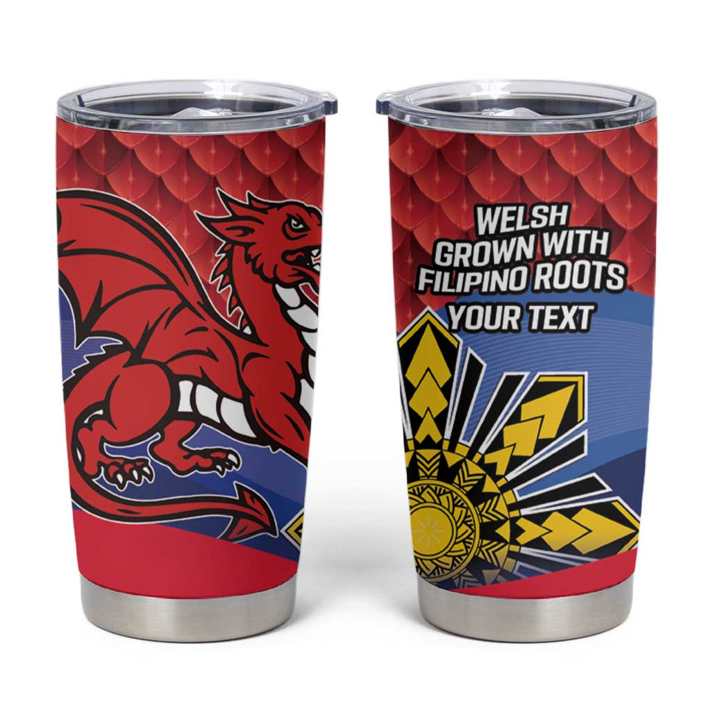 Personalized Welsh Grown With Filipino Roots Tumbler Cup
