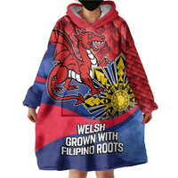 Personalized Welsh Grown With Filipino Roots Wearable Blanket Hoodie