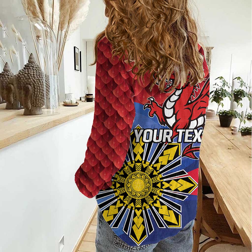 Personalized Welsh Grown With Filipino Roots Women Casual Shirt