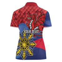 Personalized Welsh Grown With Filipino Roots Women Polo Shirt