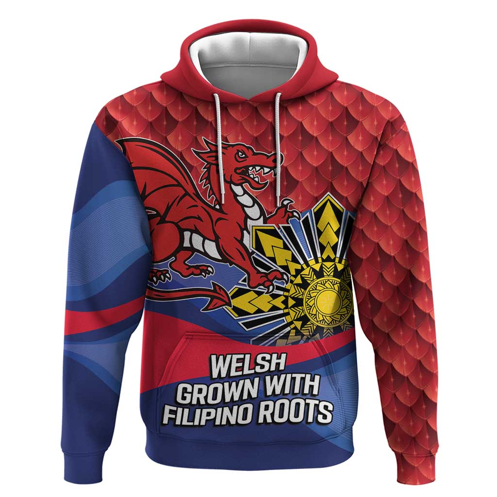 Personalized Welsh Grown With Filipino Roots Zip Hoodie